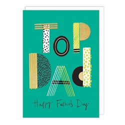 Top Dad Fathers Day Card 