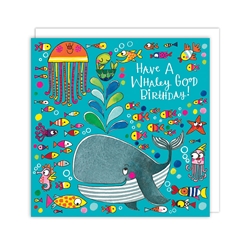 Whale Jigsaw Puzzle Birthday Card 