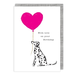 Love Dog Birthday Card 