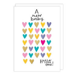 Hearts Baby Card 