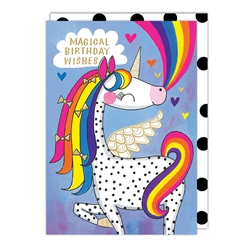 Unicorn Birthday Card 
