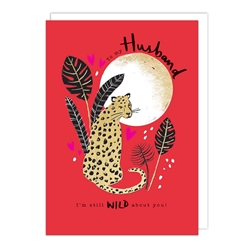 Husband Tiger Valentines Day Card 