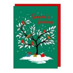 Seasons Greetings Christmas Card Christmas
