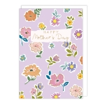 Purple Flowrs R Mother's Day Card 