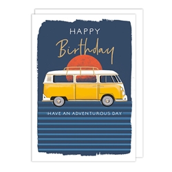 VW Bus Birthday Card 