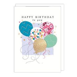 Balloons Birthday Card 