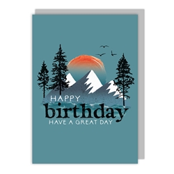 Mountains Birthday Card 