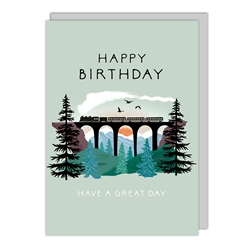 Train Birthday Card 