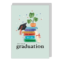 Books Graduation Card 