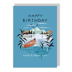 Canoe Lake Birthday Card 