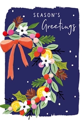 Wreath Christmas Card Christmas