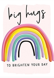 Big Hugs Rainbow Friendship Card 
