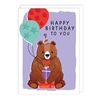 Bear with Balloons Birthday Card 