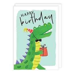 Alligator Birthday Card 