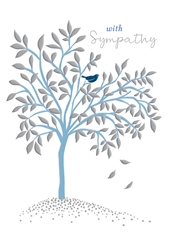 Tree and Bird Sympathy Card