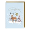 Reindeer and Trees Christmas Card Christmas