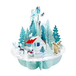 3D Winter Wonderland Christmas Card Christmas