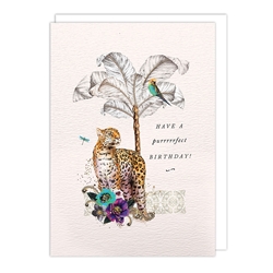 Leopard Birthday Card 