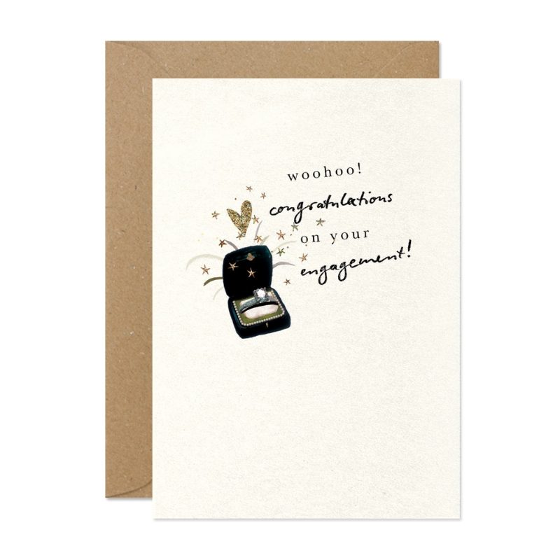 Ring Box Engagment Card