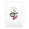 Bacon Eggs Love Card 