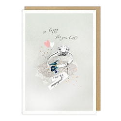 Rings Engagement Card 