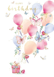 Balloons Birthday Greeting Card