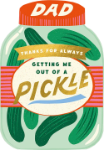 Dad Pickle Father's Day Greeting Card