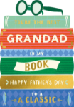 Book Best Father's Day Greeting Card
