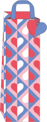 Geo Hearts Bottle Bag