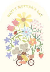 Mice & Bike Mothers Day Greeting Card