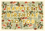 Fall Forest Birthday Greeting Card