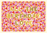 Heart Love Birthday Greeting Card