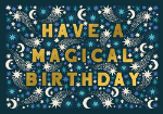 Magical Moons Birthday Greeting Card