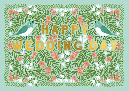 Day Wedding Greeting Card