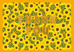Sunflowers Thank You Greeting Card