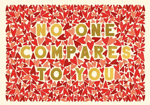 No One Compares Love Greeting Card