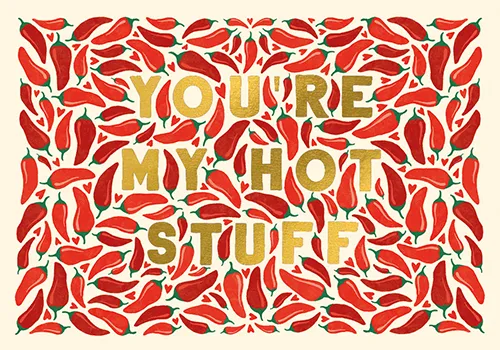 Hot Stuff Love Greeting Card