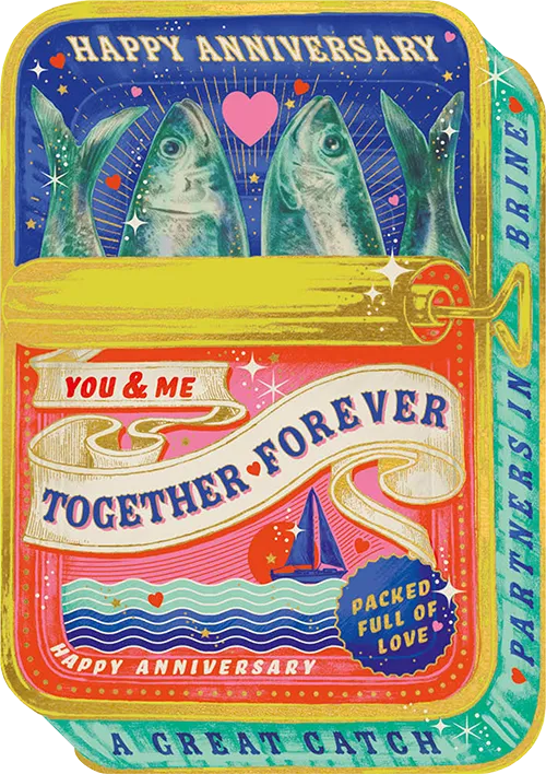 Great Catch Anniversary Greeting Card