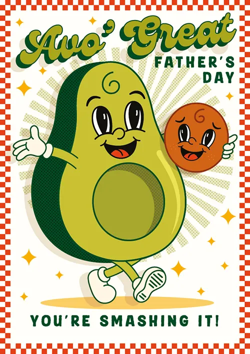Avo Dad Father's Day Greeting Card