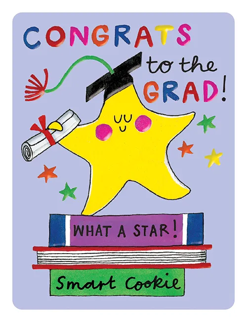 What Star Graduation Greeting Card