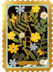 New Baby Diecut Greeting Card