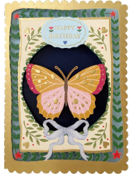 Butterfly Birthday Diecut Greeting Card