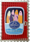 Tin Fish Birthday Diecut Greeting Card