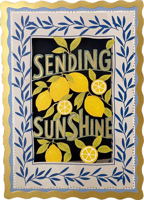 Sunshine Friendship Diecut Greeting Card