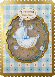 Baby Boy Diecut Greeting Card