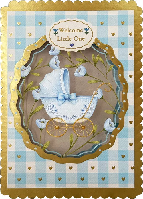 Baby Boy Diecut Greeting Card