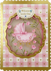 Baby Girl Diecut Greeting Card