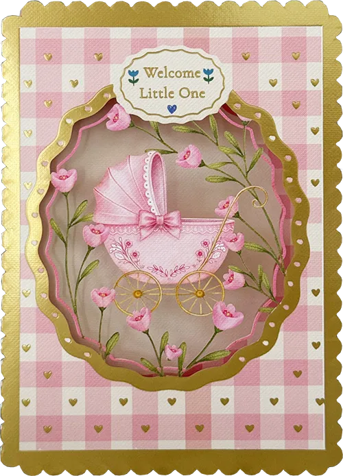 Baby Girl Diecut Greeting Card