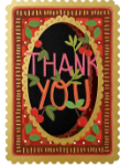 Cherries Thank You Diecut Greeting Card