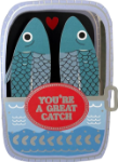 Fish Tin Love Diecut Greeting Card
